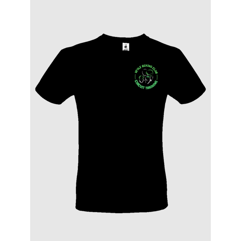 T-shirt Veyle boxing club sérigraphie coeur noir vert - Circuit training