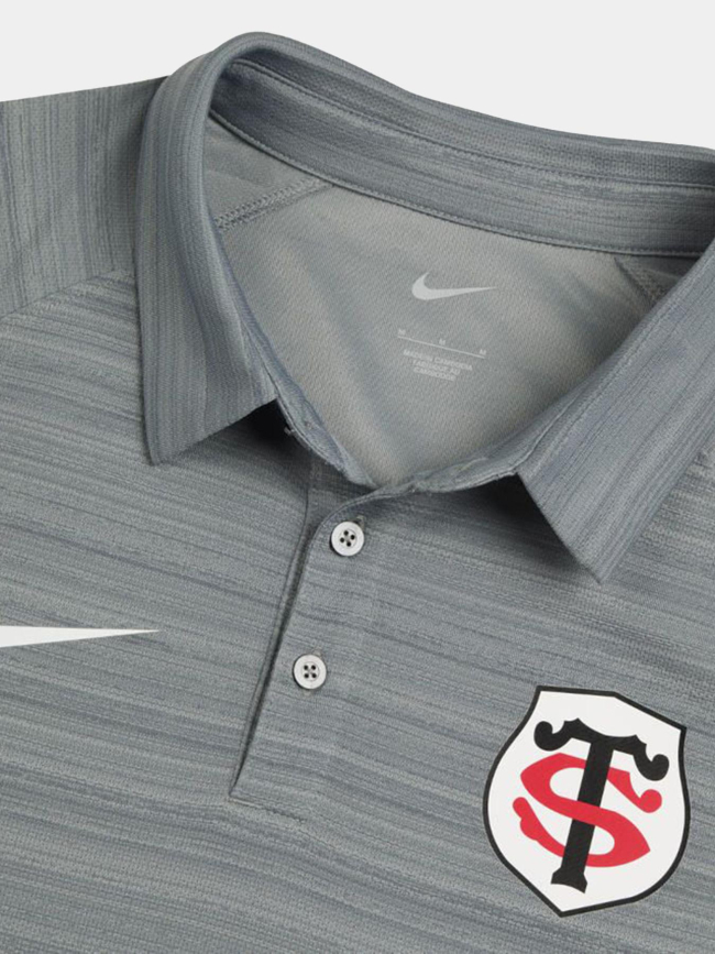 Polo d'entrainement de rugby stade toulousain 24/25 gris homme - Nike