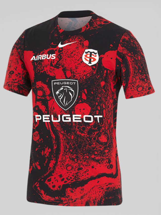 Maillot warm up stade toulousain 24/25 noir homme - Nike