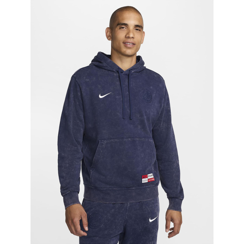 Sweat à capuche en molleton psg bleu marine homme - Nike