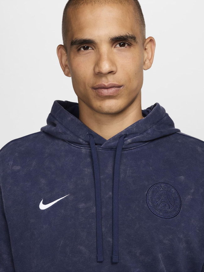 Sweat à capuche en molleton psg bleu marine homme - Nike