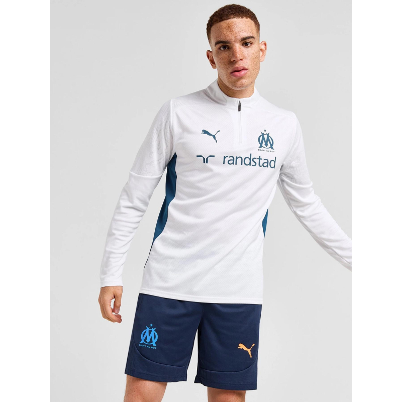 Haut d'entrainement olympique de marseille blanc homme - Puma