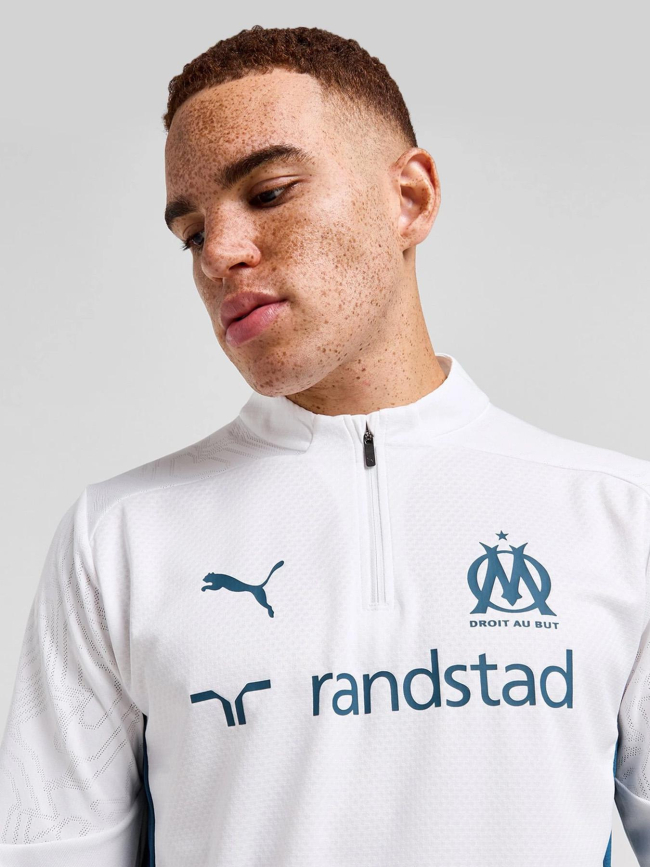 Haut d'entrainement olympique de marseille blanc homme - Puma