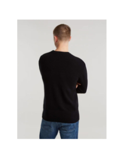 Pull en maille à col roulé fisherman noir homme - G Star