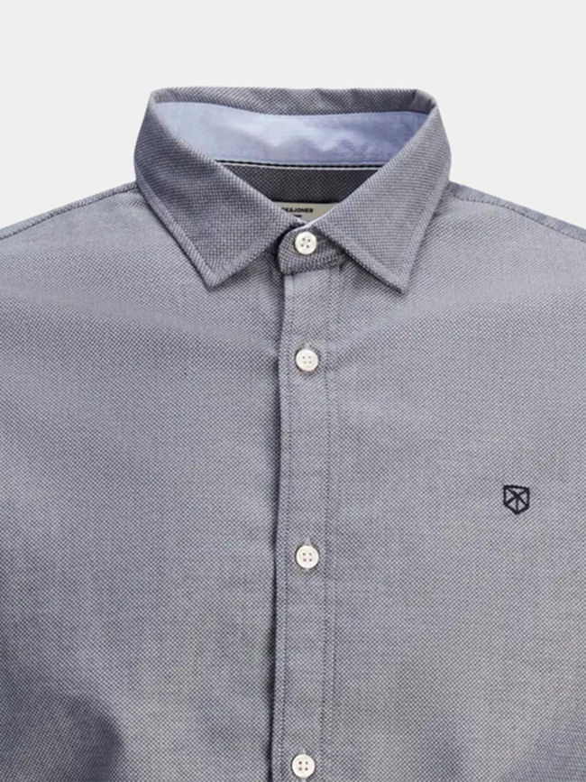 Chemise manches longues à motif toulouse bleu homme _ Jack & Jones