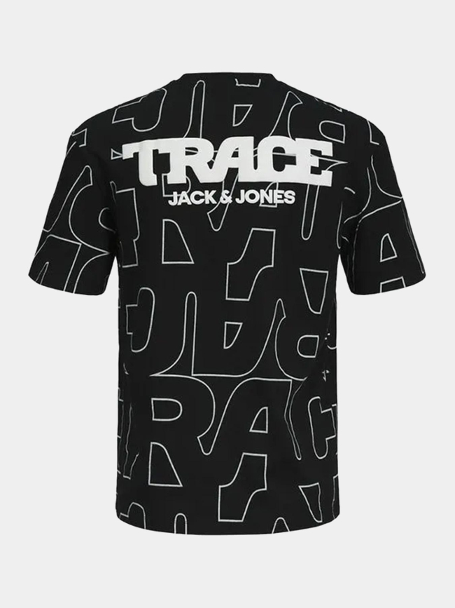 T-shirt trace noir homme - Jack & Jones