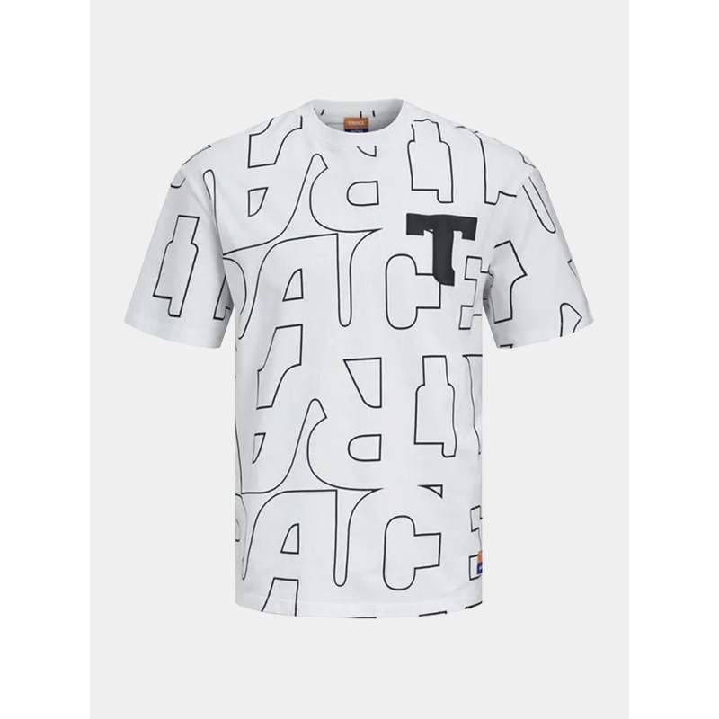 T-shirt trace blanc homme - Jack & Jones