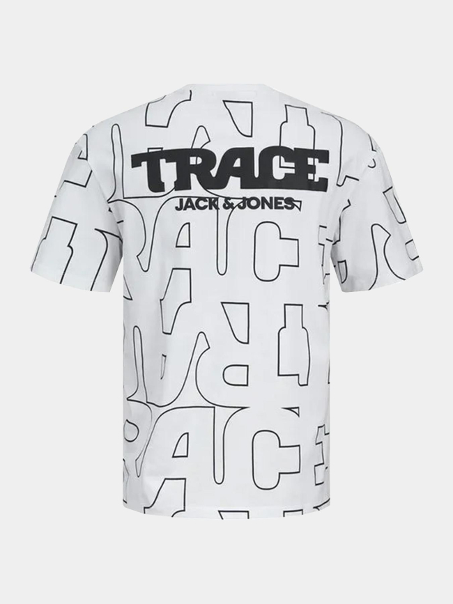 T-shirt trace blanc homme - Jack & Jones