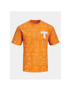 T-shirt trace orange homme - Jack & Jones