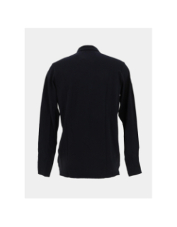 Polo manches longues col zippé bleu marine homme - Jack & Jones