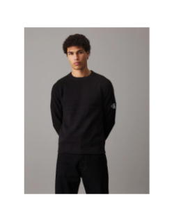 Pull badge easy noir homme - Calvin Klein Jeans