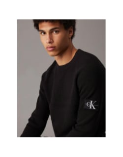 Pull badge easy noir homme - Calvin Klein Jeans