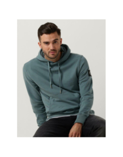 Sweat à capuche badge vert homme - Calvin Klein