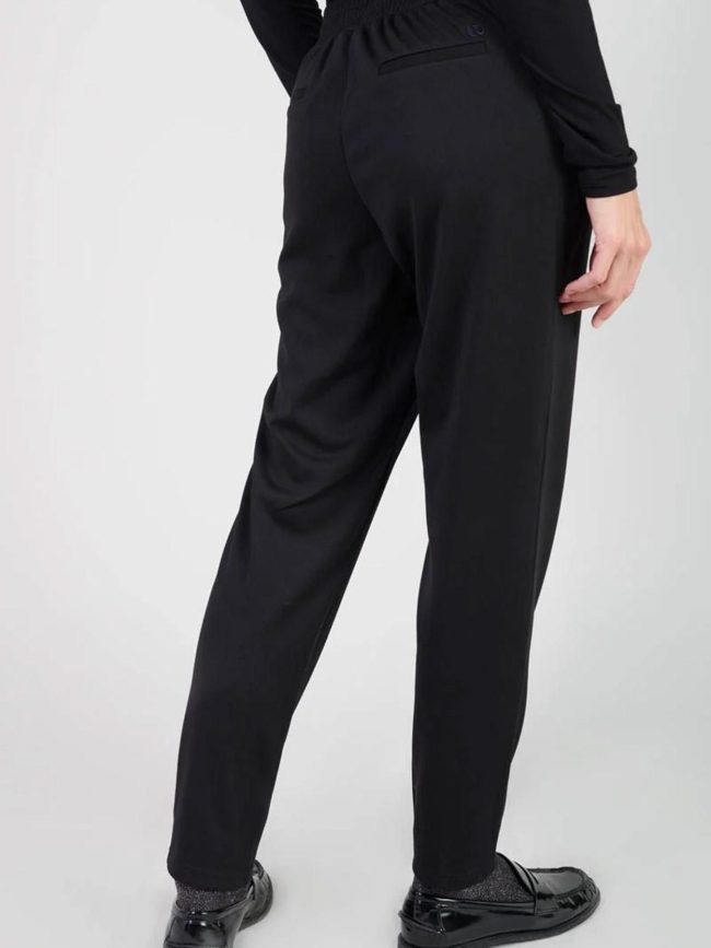 Pantalon effet jogging rosi noir femme - Le Temps Des Cerises