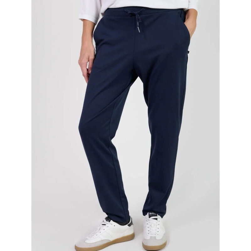 Pantalon effet jogging rosi bleu femme - Le Temps Des Cerises