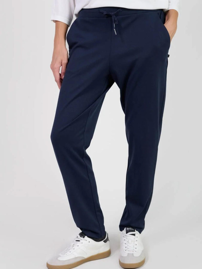 Pantalon effet jogging rosi bleu femme - Le Temps Des Cerises