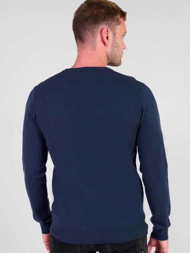 Pull fin cevor bleu marine homme - Le Temps Des Cerises