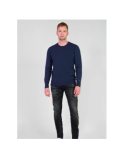 Pull fin cevor bleu marine homme - Le Temps Des Cerises