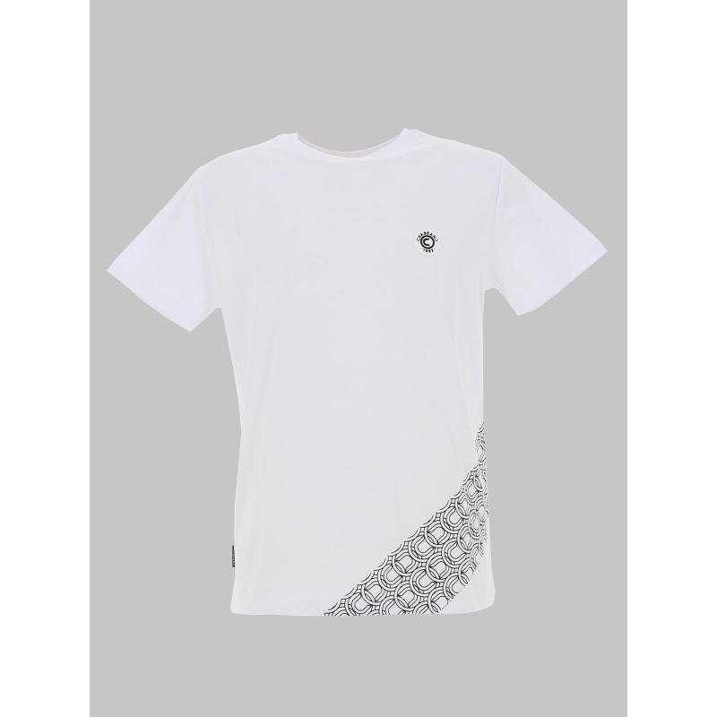 T-shirt manches courtes à motif blanc homme - Chabrand