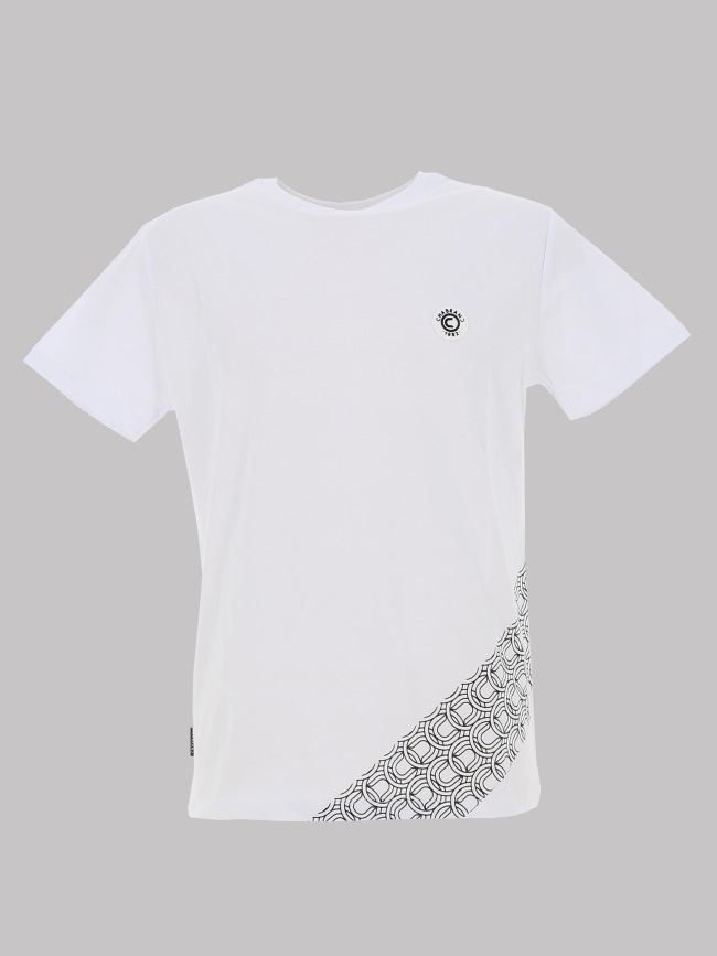 T-shirt manches courtes à motif blanc homme - Chabrand