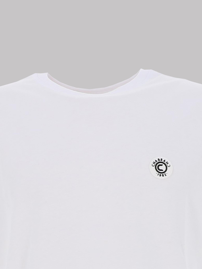 T-shirt manches courtes à motif blanc homme - Chabrand