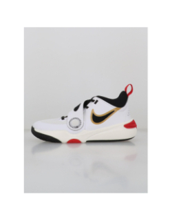 Baskets de basketball nike team hustle d 11 blanc enfant - Nike