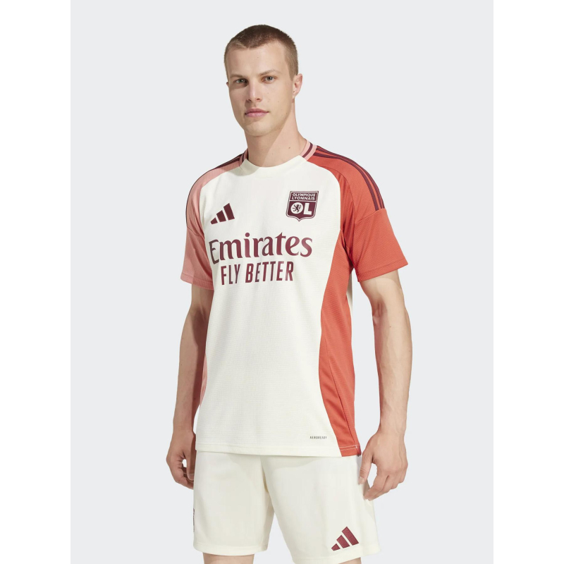 Maillot de football third ol 24/25 blanc homme - Adidas