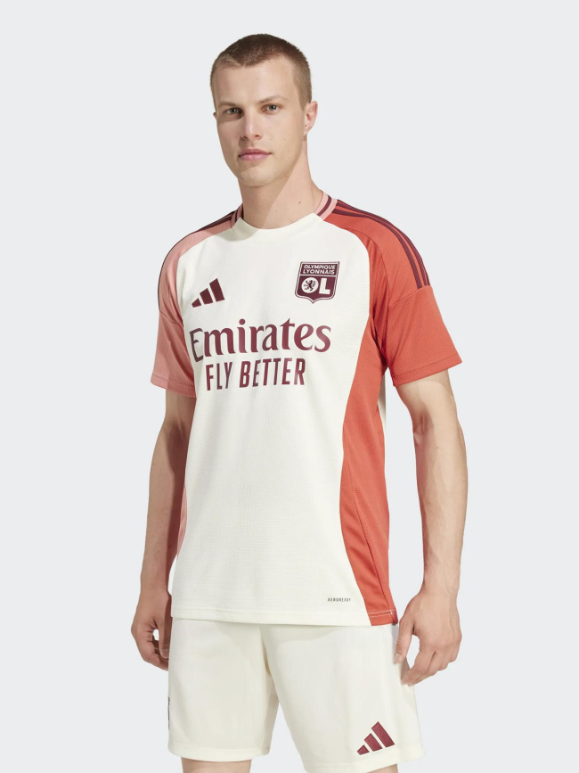 Maillot de football third ol 24/25 blanc homme - Adidas