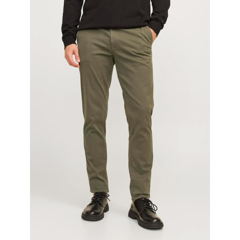 Pantalon chino slim fit marco arthur kaki homme - Jack & Jones