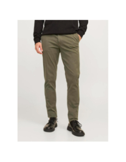 Pantalon chino slim fit marco arthur kaki homme - Jack & Jones