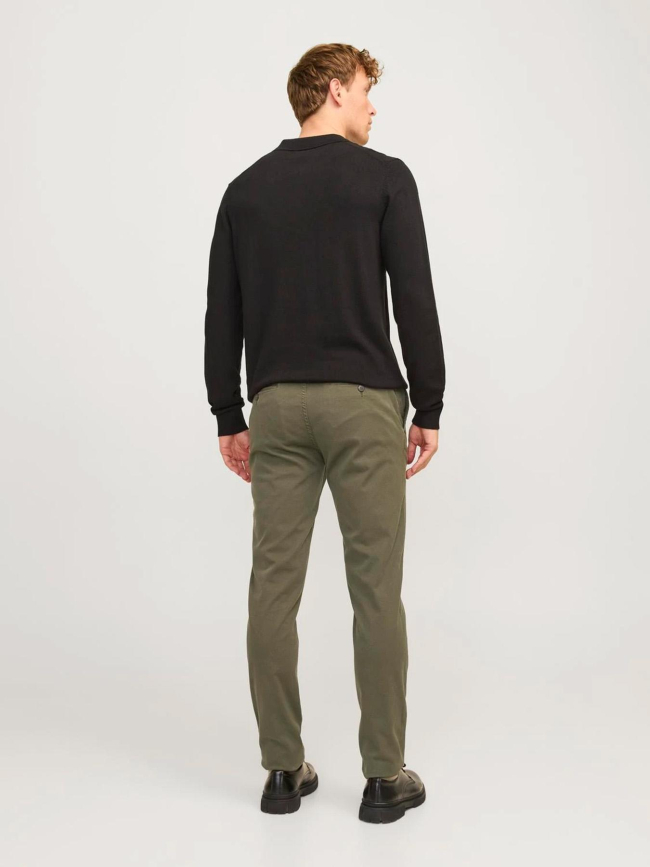 Pantalon chino slim fit marco arthur kaki homme - Jack & Jones