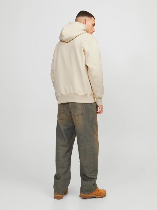 Sweat à capuche frederiks berg beige homme - Jack & Jones