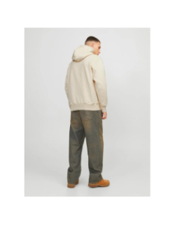 Sweat à capuche frederiks berg beige homme - Jack & Jones