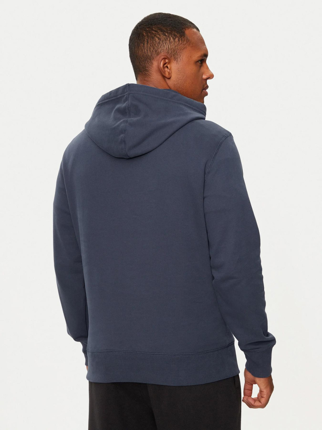 Sweat à capuche badge hoodie bleu marine homme - Calvin Klein Jeans