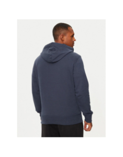 Sweat à capuche badge hoodie bleu marine homme - Calvin Klein Jeans