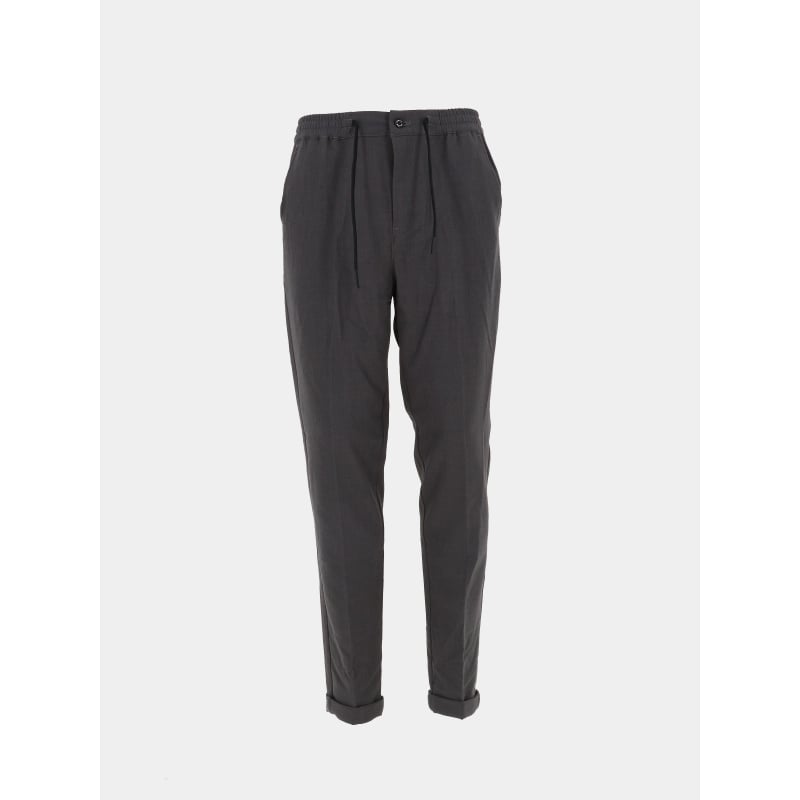 Pantalon taille élastique pywan 2 bistret gris homme - Teddy Smith