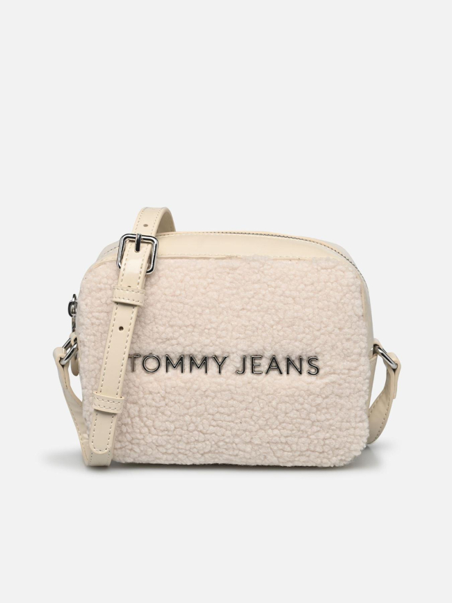 Sac bandoulière essential en sherpa blanc femme - Tommy Jeans