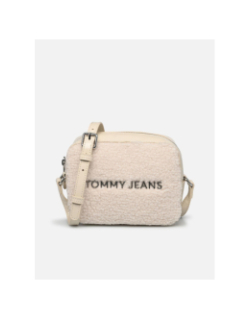 Sac bandoulière essential en sherpa blanc femme - Tommy Jeans