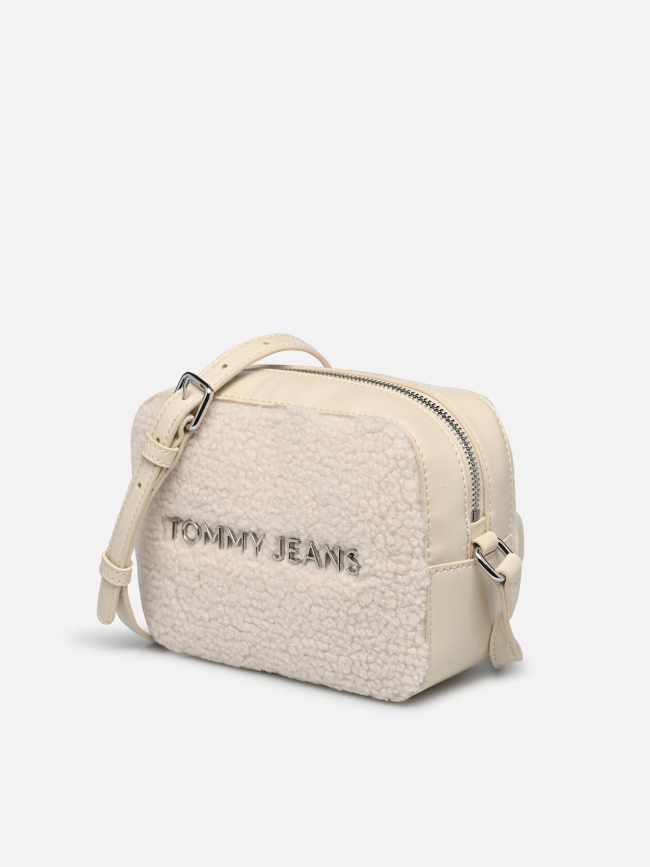 Sac bandoulière essential en sherpa blanc femme - Tommy Jeans