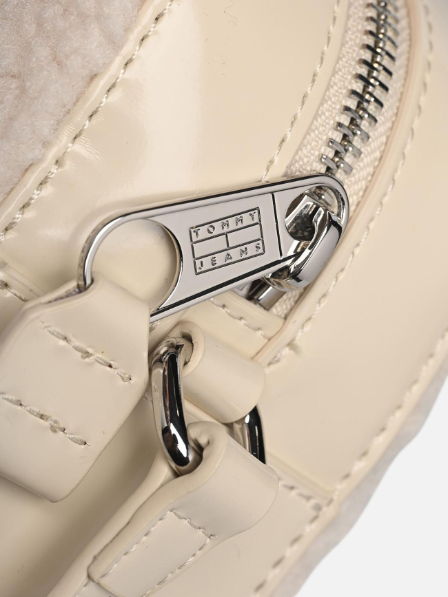 Sac bandoulière essential en sherpa blanc femme - Tommy Jeans