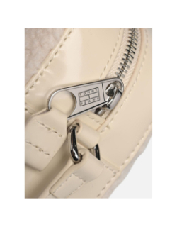 Sac bandoulière essential en sherpa blanc femme - Tommy Jeans