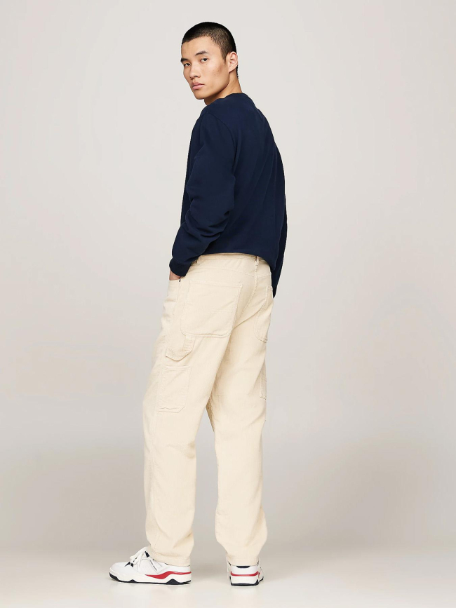 Pantalon skateur en velours côtelé blanc homme - Tommy Jeans