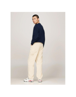 Pantalon skateur en velours côtelé blanc homme - Tommy Jeans