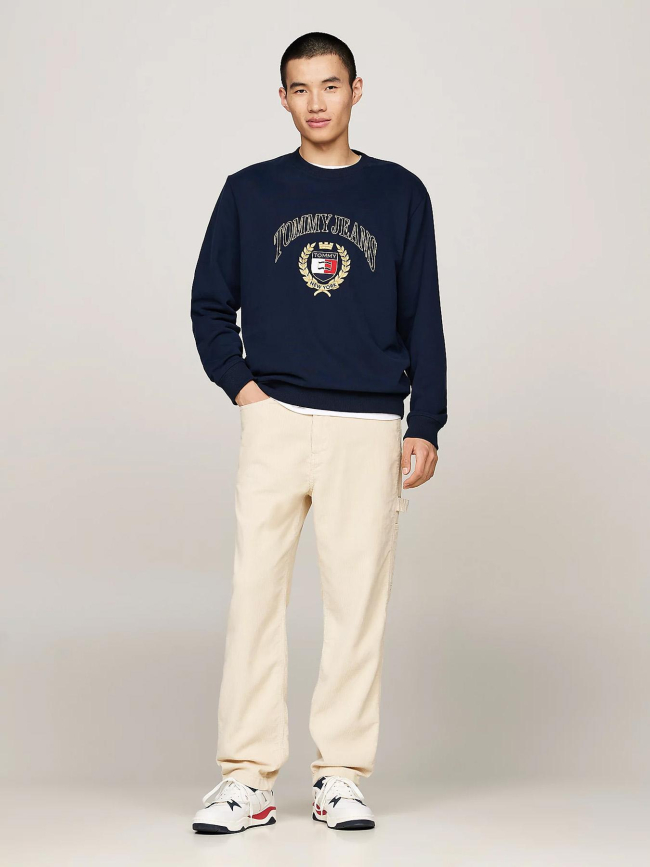 Pantalon skateur en velours côtelé blanc homme - Tommy Jeans