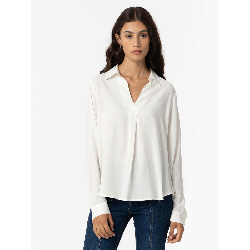 Blouse manhatan blanc brillant femme - Tiffosi