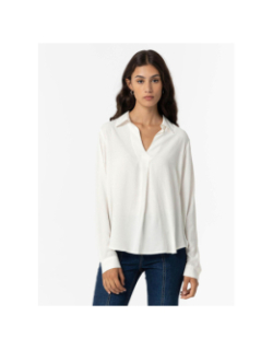 Blouse manhatan blanc brillant femme - Tiffosi