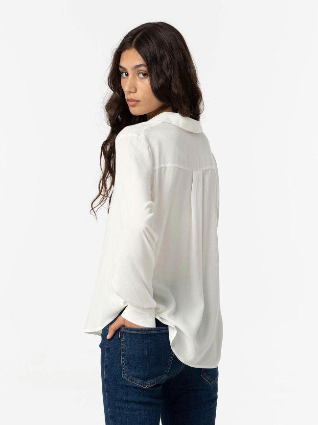 Blouse manhatan blanc brillant femme - Tiffosi