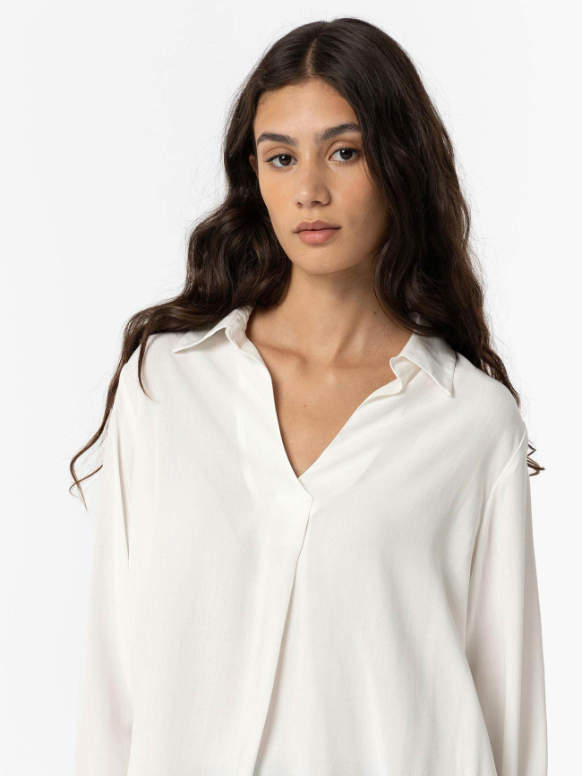 Blouse manhatan blanc brillant femme - Tiffosi