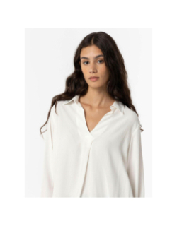 Blouse manhatan blanc brillant femme - Tiffosi