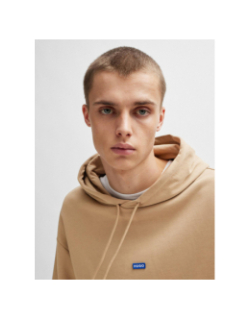 Sweat à capuche nalonso beige homme - Hugo